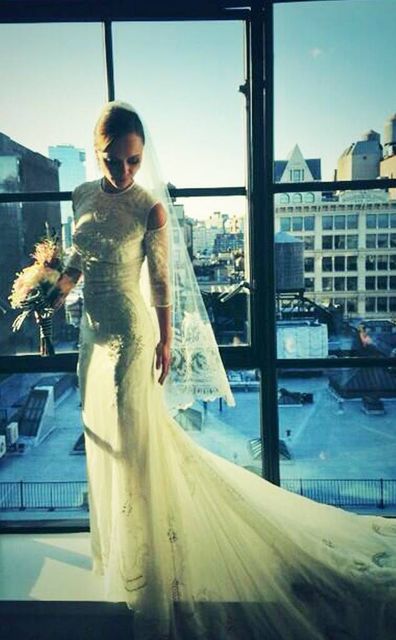 Christina Ricci, wedding dress