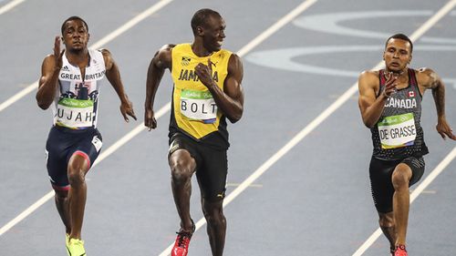 Easy does it: The world’s fastest man Usain Bolt clean sweeped the 100m, 200m and sprint relay events in three successive Games.