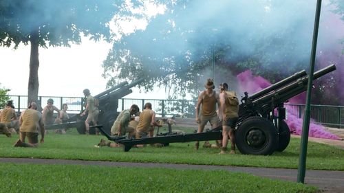 Commemorations take place in Darwin. (9NEWS)