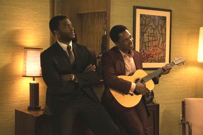 Aldis Hodge and Leslie Odom Jr star in One Night In Miami.