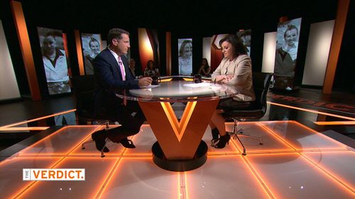 Ms Lambie was interviewed by host Karl Stefanovic. (Channel 9)