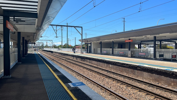 Broadmeadow train station near Newcastle