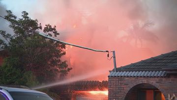 House fire at Miranda, Sydney. December 26, 2023.