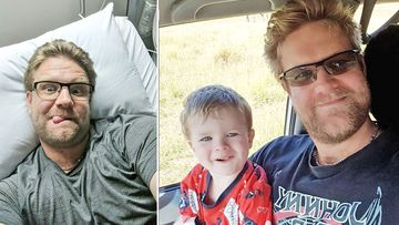 Tristan Hardwick, who is a father to three-year-old Seth, was diagnosed with stage three bowel cancer in November last year. (Supplied)