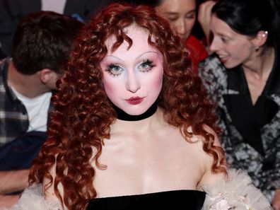 Chappell Roan attends Valentino "Le meta-theatre des intimites" show as part of Paris Fashion Week on March 09, 2025 in Paris, France.