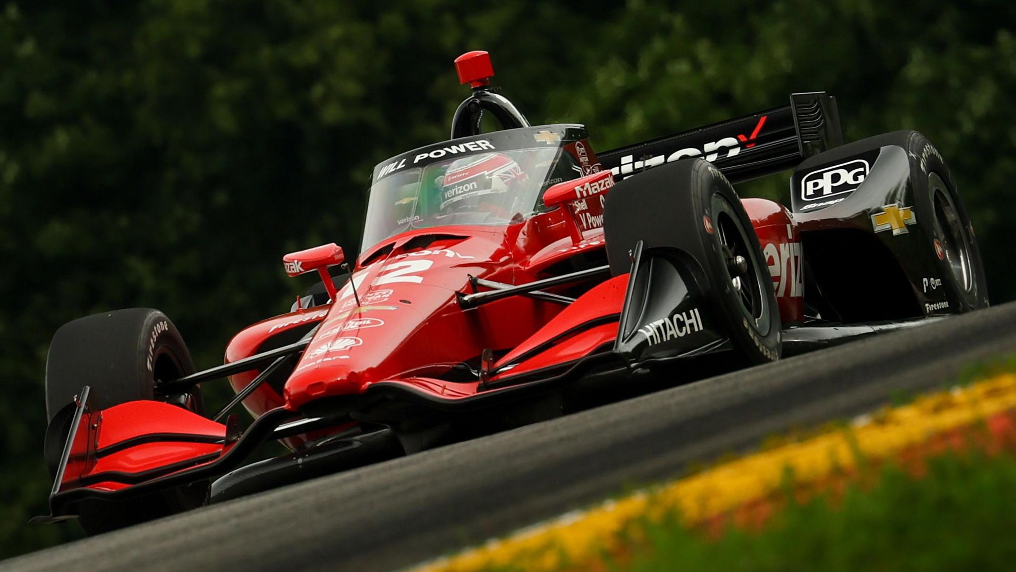 Will Power crests a brow at Mid-Ohio.