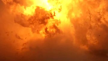 The SpaceX starship exploded in a ball of flames.