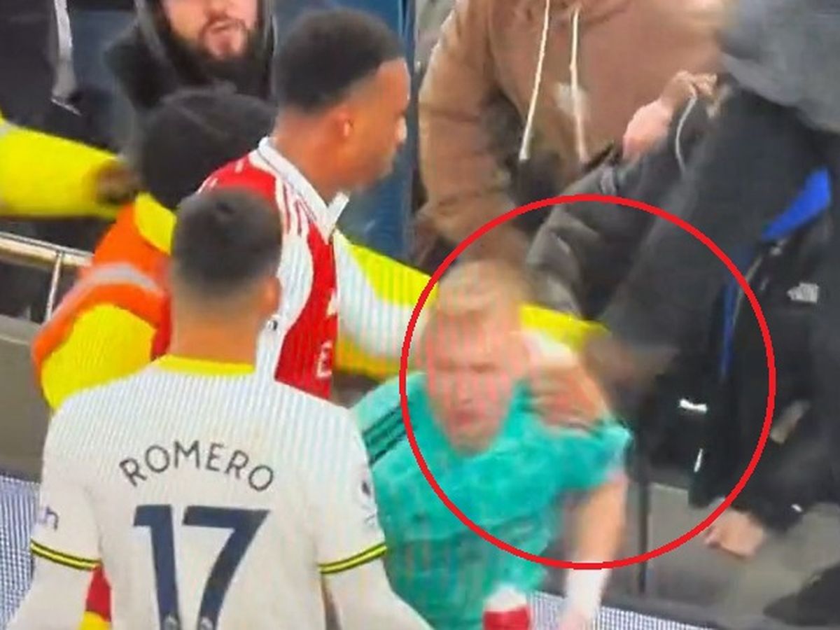 Spectator aims kick at Arsenal goalkeeper after EPL game