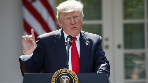 Donald Trump announced the US withdrawal from the Paris climate change accords in August.