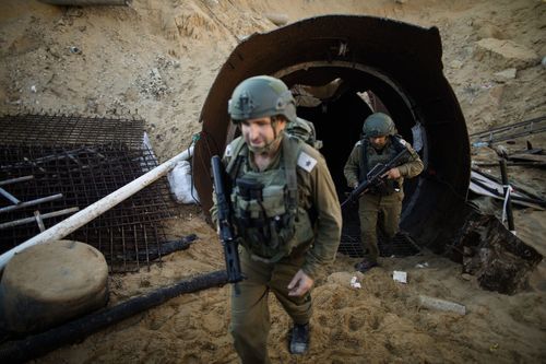 The IDF said the tunnel, secured a few weeks ago but revealed to the public today , is wide enough to drive a large vehicle through, reaches up to 50 metres underground and is equipped with electricity, ventilation and communication systems. 