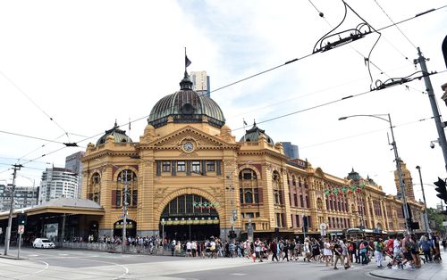 Flinders Street station was among Melbourne landmarks the trio planned to target.