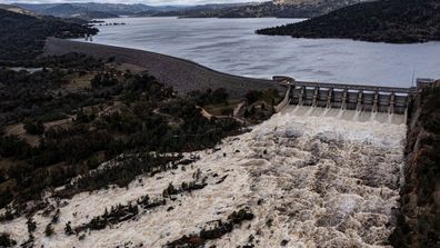 Wyangala Dam has been releasing up too 85,000 megaliters of water a day over the past few days . 