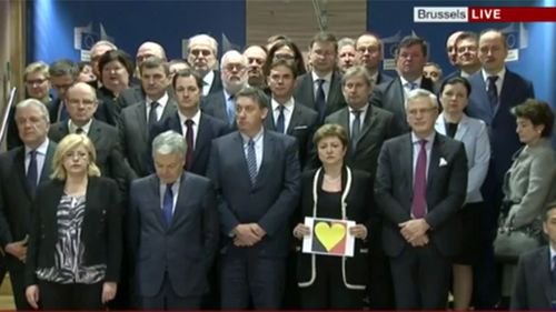 Minute's silence for Brussels victims