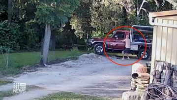 Terry Dennehy chased down the vehicle as it pulled out of the shed.