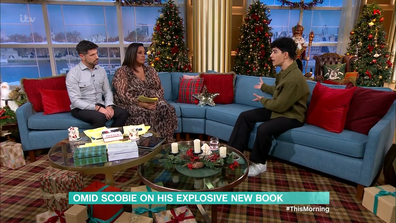 Omid Scobie with This Morning co-hosts Craig Doyle and Alison Hammond