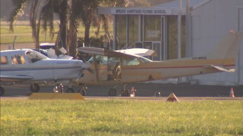 It is believed one plane rolled into a second. (9NEWS)