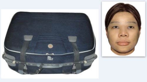 Police released digital images as well as images of the suitcase to try and find Ms Chen's alleged killers. (Supplied)