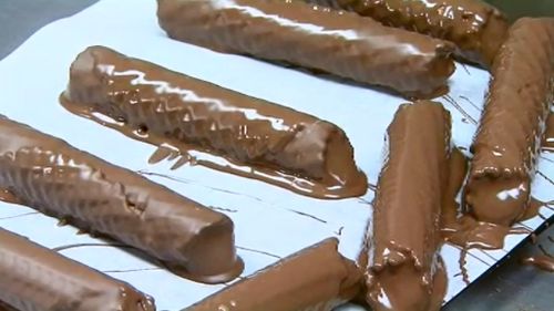 The reborn Polly Waffles have been individually created by a Melbourne chocolate company. (9NEWS)