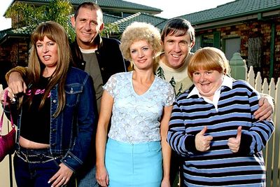 This <I>Da Vinci</I>-code spoofing special was the highest rated movie on Australian telly in 2005. Two weeks out from Christmas Day, foxy ladies Kath (Jane Turner) and Kim (Gina Riley) are both having husband trouble: Kel (Glenn Robbins) accuses Kath of carrying on with crooner Michael Buble at Carols in Candlelight, and Kim boots Brett (Peter Rowsthorn) out of home after he's made to work on Christmas Day. Meanwhile, Sharon (Magda Szubanski) seeks love online, and a mysterious albino (Barry Humphries) has followed Kath and Kel home from their recent trip to Europe...