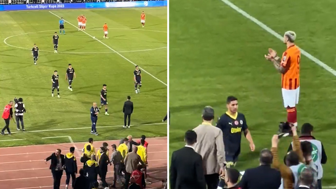 'Rebellion': Players walk out of Turkish Super Cup final after a minute of play