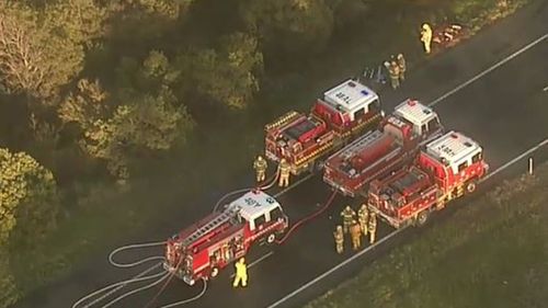 Fire crews are at the scene. (9NEWS)