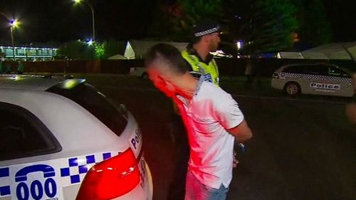 9NEWS captures caught Filip Manevski-Radin punching a teenage girl at Schoolies in Victor Harbour last year. (9NEWS)