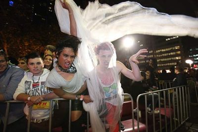 The best fan fashion at Lady Gaga's Sydney show - GAGA LIVE at Town Hall, Sydney, July 13, 2011.