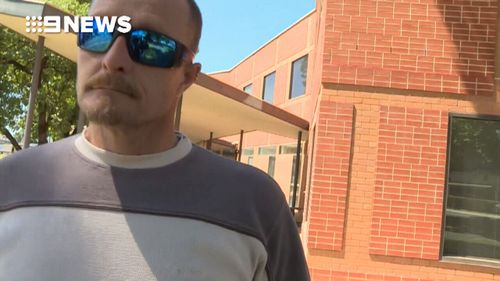 The man in the video was present during a County Court hearing in Wodonga this morning. (9NEWS)