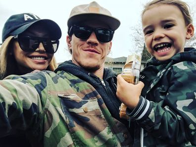 Naya Rivera, Ryan Dorsey and son Josey.