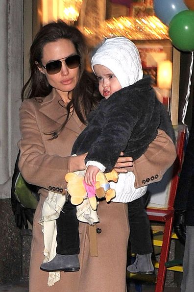Angelina Jolie and Vivienne Jolie-Pitt