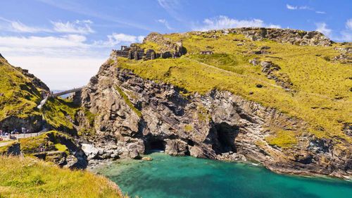 Tintagel in Cornwall, where the remains of King Arthur's Palace is believed to have been found. (AFP)