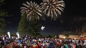 Australia Day fireworks over Fremantle. (AAP)