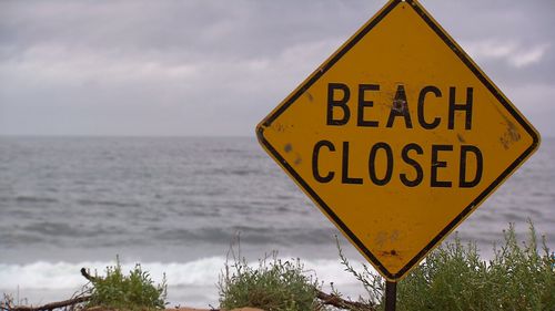 Some beaches across Sydney were closed due to heavy surf (9NEWS)