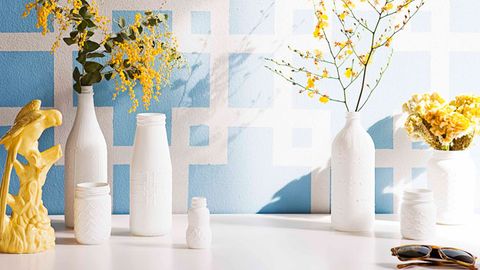 Puff paint vases