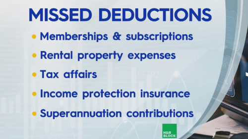 Missed deductions tax time HR Block Today Show June 6, 2025