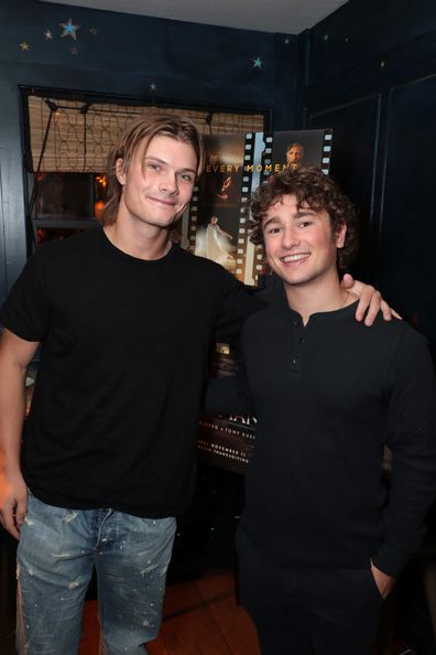 Sam Rechner and Gabriel LaBelle attend a speical The Fabelmans event at the San Vicente Bungalows on November 02, 2022 in West Hollywood, California