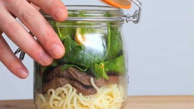 Ramen jar lunch hack