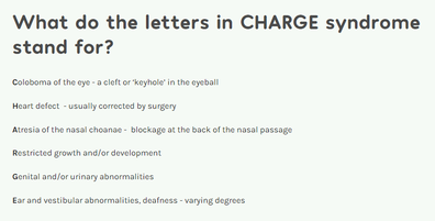 The CHARGE acronym explained.