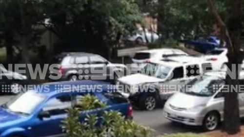 Witnesses said it sounded like a bulldozer crashing when Tongan Sam allegedly ploughed into three cars on a Merrylands street overnight.