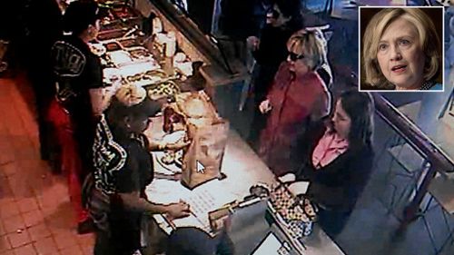 Would you like guacamole with that? Hillary Clinton goes unrecognised in US fast food restaurant