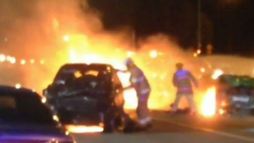 An innocent driver has died after his car was hit by a stolen ute while he was sitting at a red light. (9NEWS)