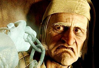 Still of Ebenezer Scrooge in A Christmas Carol (Disney)