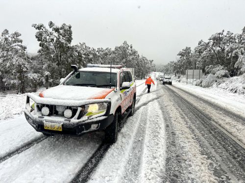 A woman is missing after being swept away in floodwaters in the NSW Hunter region as large parts of the state are drenched by heavy rain.