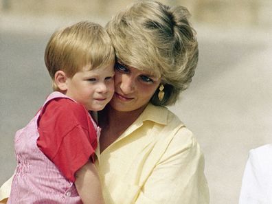 Princess Diana with Prince Harry