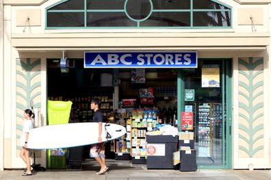 Honolulu, HI, USA - November 26, 2016: ABC STORE: ABC is the dominant convenience store for tourists on the Hawaiian Islands. Currently there are 60 locations here.