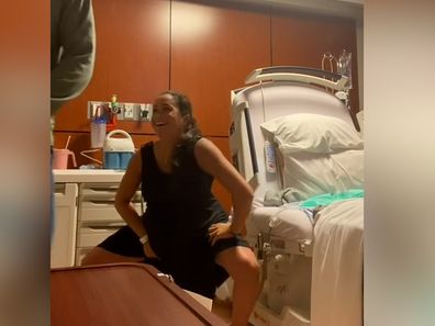 Meghan, the Duchess of Sussex, twerking in hospital hours before the birth of Princess Lilibet in 2021.