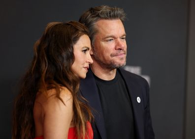 NEW YORK, NEW YORK - JANUARY 13: (L-R) Luciana Damon and Matt Damon attend Netflix's "The Rip" New York Premiere at Alice Tully Hall, Lincoln Center on January 13, 2026 in New York City. (Photo by Cindy Ord/Getty Images)