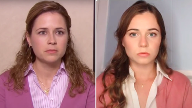 This TikTok star looks exactly like Pam Beesly from The Office - 9Celebrity