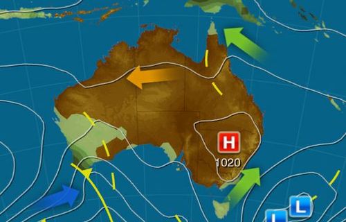 A high pressure system will bring mostly sunny weather to much of Australia's east coast this weekend. Picture: Weatherzone