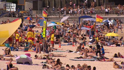 Bondi Beach is nearing capacity and could be closed soon.